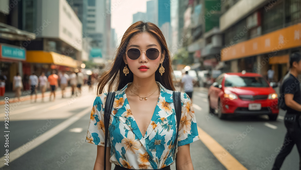 Beautiful young girl in Hong Kong Beautiful young girl in Hong Kong