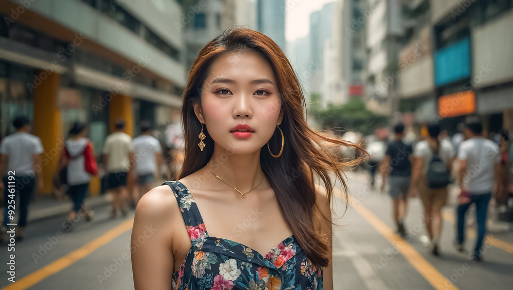 Beautiful young girl in Hong Kong Beautiful young girl in Hong Kong