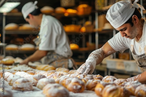 baker at work in bakert photo