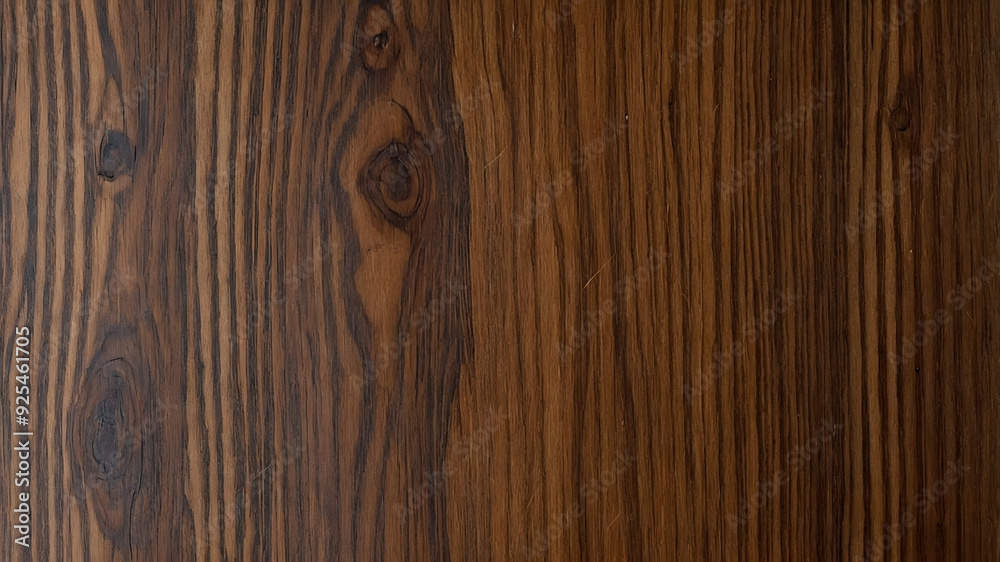 Obraz premium Dark Brown Wood Grain Texture