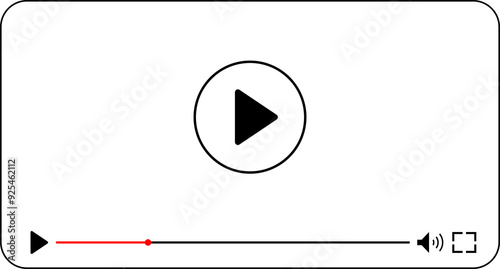 Multimedia video player template for online cinema
