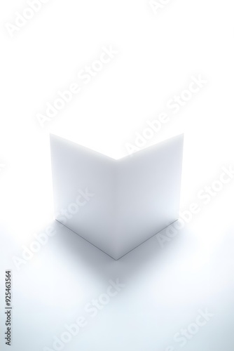 White Background With White Corner Cube