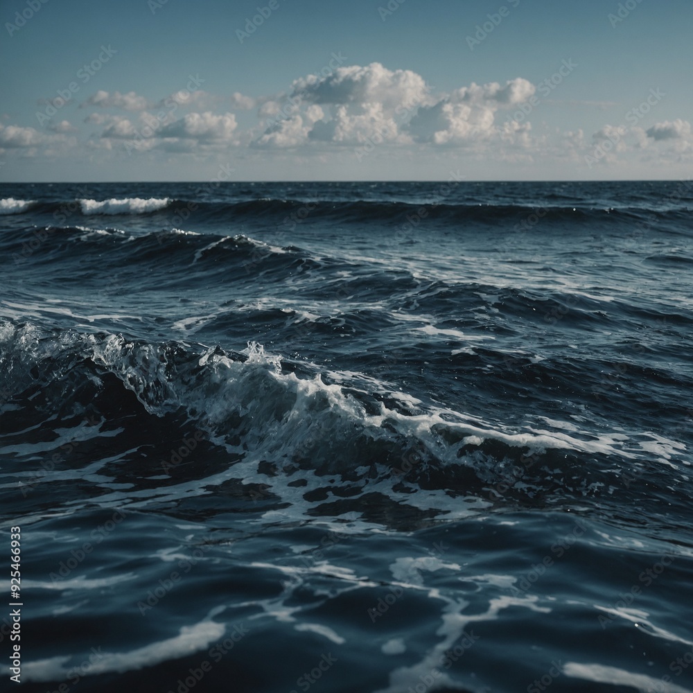 Fototapeta premium Ice-cold mountain spring water trickling down a rocky slope into a crystal-clear pool
