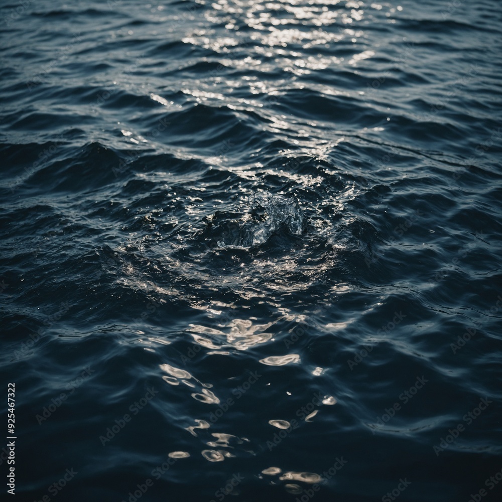 Fototapeta premium Liquid elegance revealed through a close-up look at beautiful patterns and textures of water