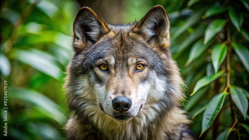 Wild wolf making eye contact in the jungle, wolf, wild, predator, animal, jungle, nature, wilderness, wildlife, stare Wild wolf making eye contact in the jungle, wolf, wild, predator, animal, jungle, nature, wilderness, wildlife, stare