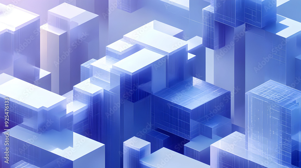 Abstract geometric shapes with blue and purple colors. Abstract geometric shapes with blue and purple colors.