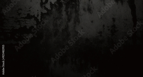 Abstrato fundo cinza escuro e preto com design 3D em camadas cortadas e espaço para texto	