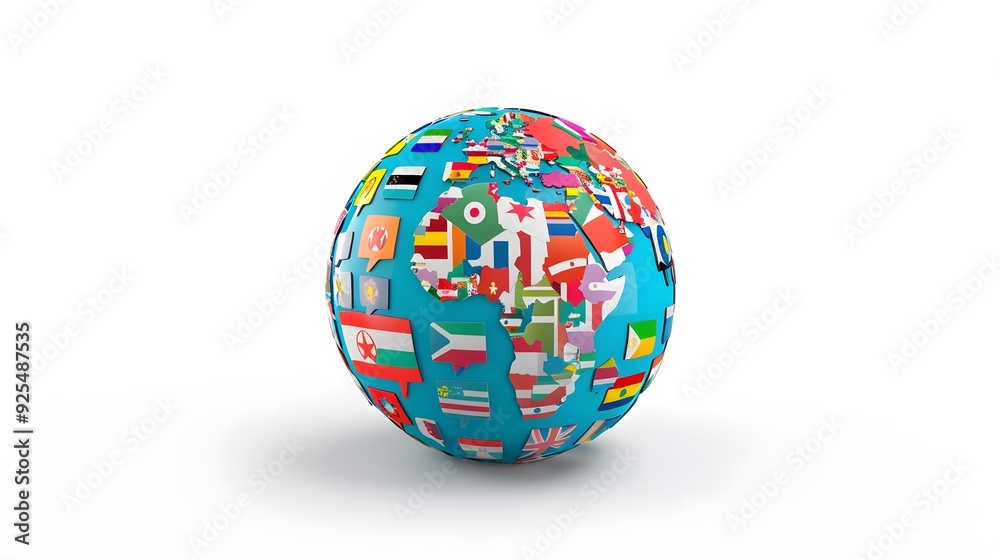 flags globe flags globe