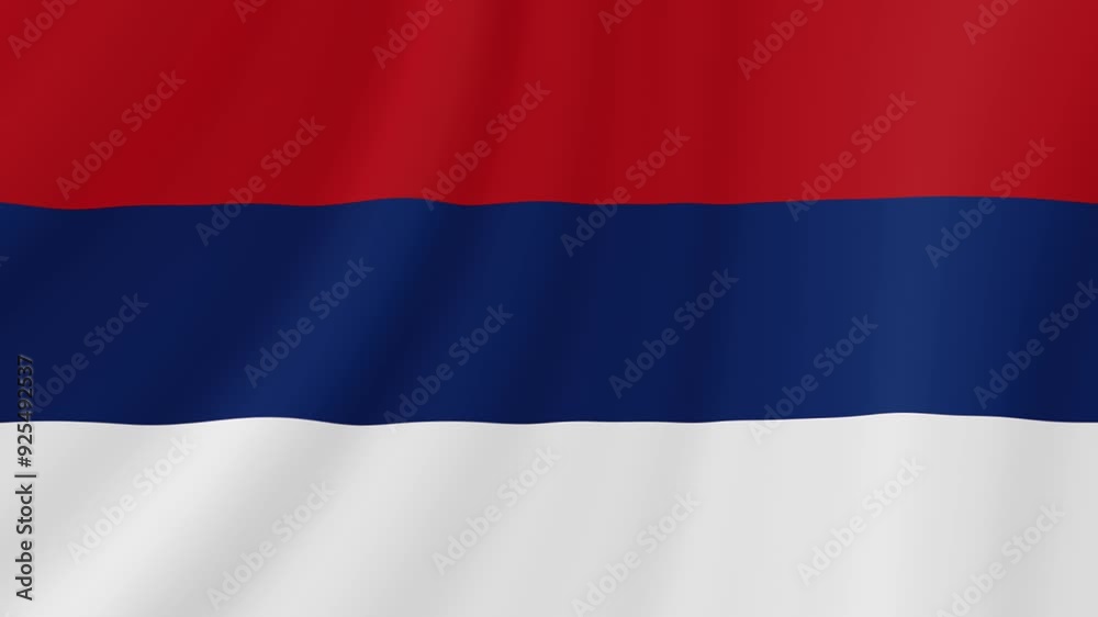 Serbian National Minority in Croatia Waving Flag. Realistic Flag Animation. Seamless Loop Background.
Serbian National Minority in Croatia Waving Flag. Realistic Flag Animation. Seamless Loop Background.
