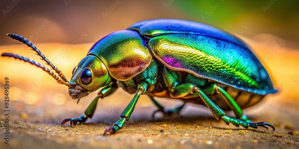 Close-up vibrant photo of a shiny metallic beetle insect , bug, insect, shiny, metallic, close-up, macro, nature, wildlife Close-up vibrant photo of a shiny metallic beetle insect , bug, insect, shiny, metallic, close-up, macro, nature, wildlife