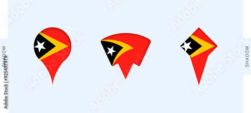 Free Download East Timor Map Markers Set. Perfect for projects related to East Timor, travel, geography, and international representation. - GFXLoad