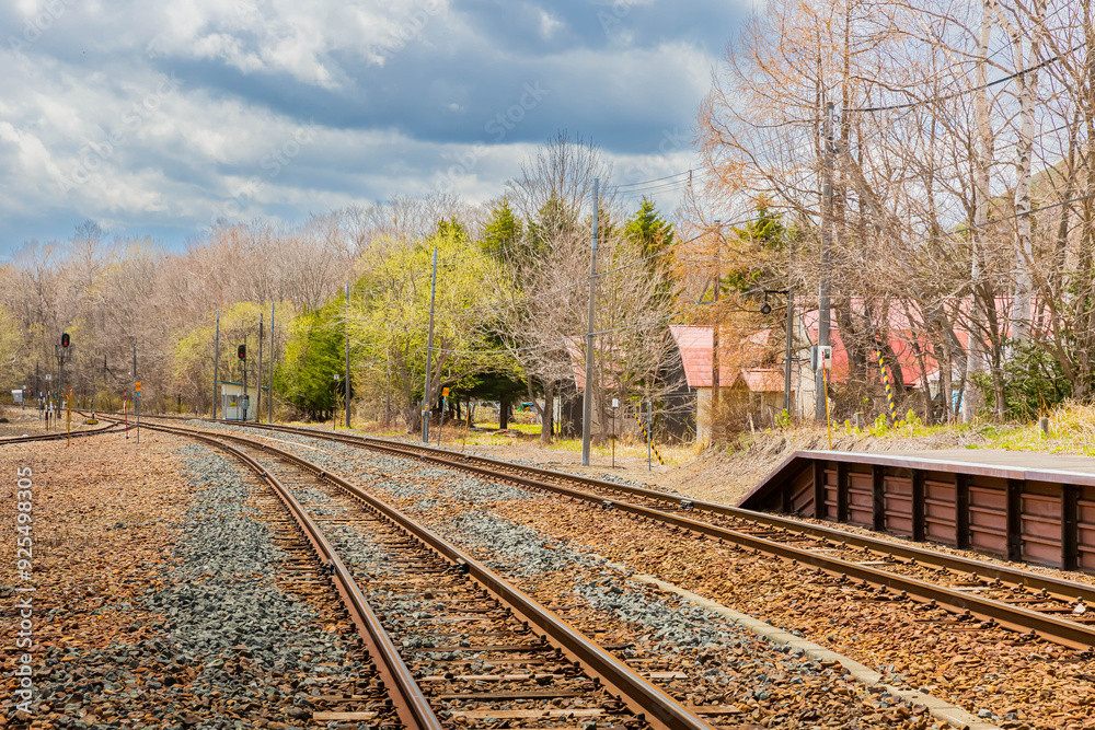Fototapeta premium 川湯温泉駅フォーム 