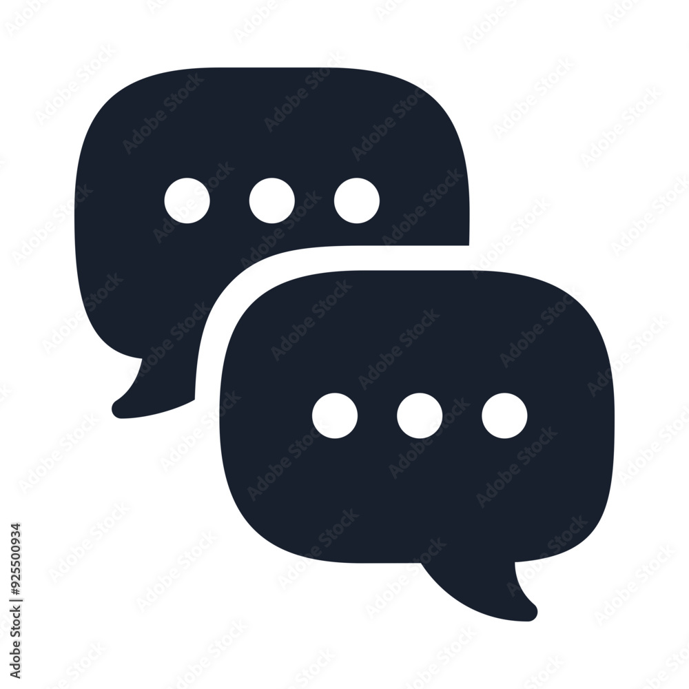 Fotografie Speaking icon black color flat style