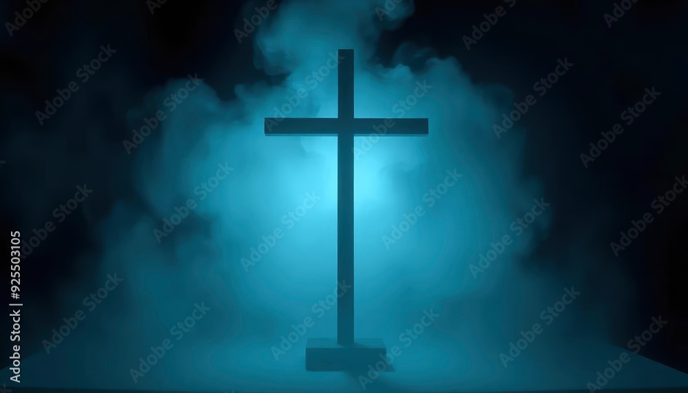 very bright image of a cross on a white outdoor studio background with beautiful lighting, ai very bright image of a cross on a white outdoor studio background with beautiful lighting, ai