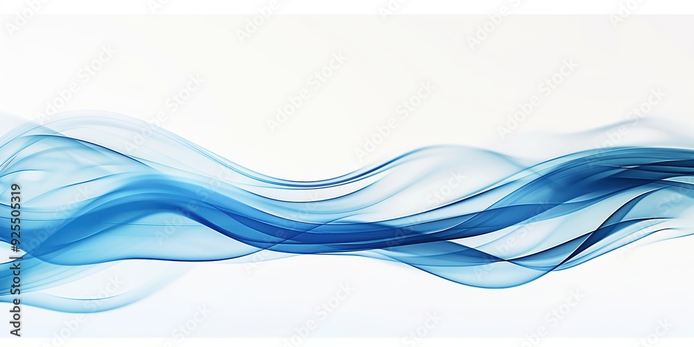 Translucent Blue Waves Abstract Design created by ai Translucent Blue Waves Abstract Design created by ai