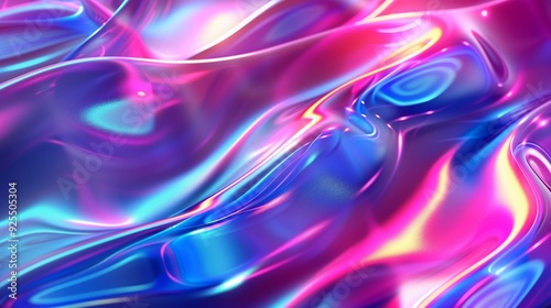 A fluid, wave-like gradient abstract background with vibrant hues of pink, purple, and blue, creating a dynamic and modern aesthetic.
