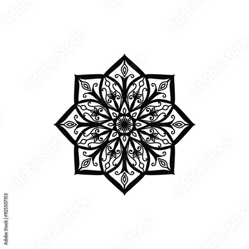 Circular  mandala art decoration element