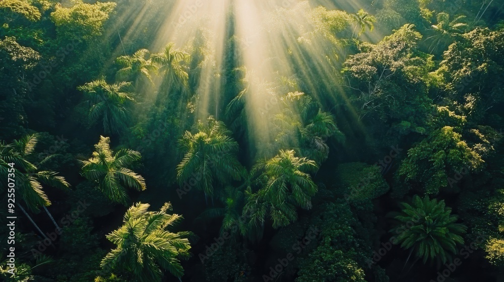 Sunlit Tropical Forest