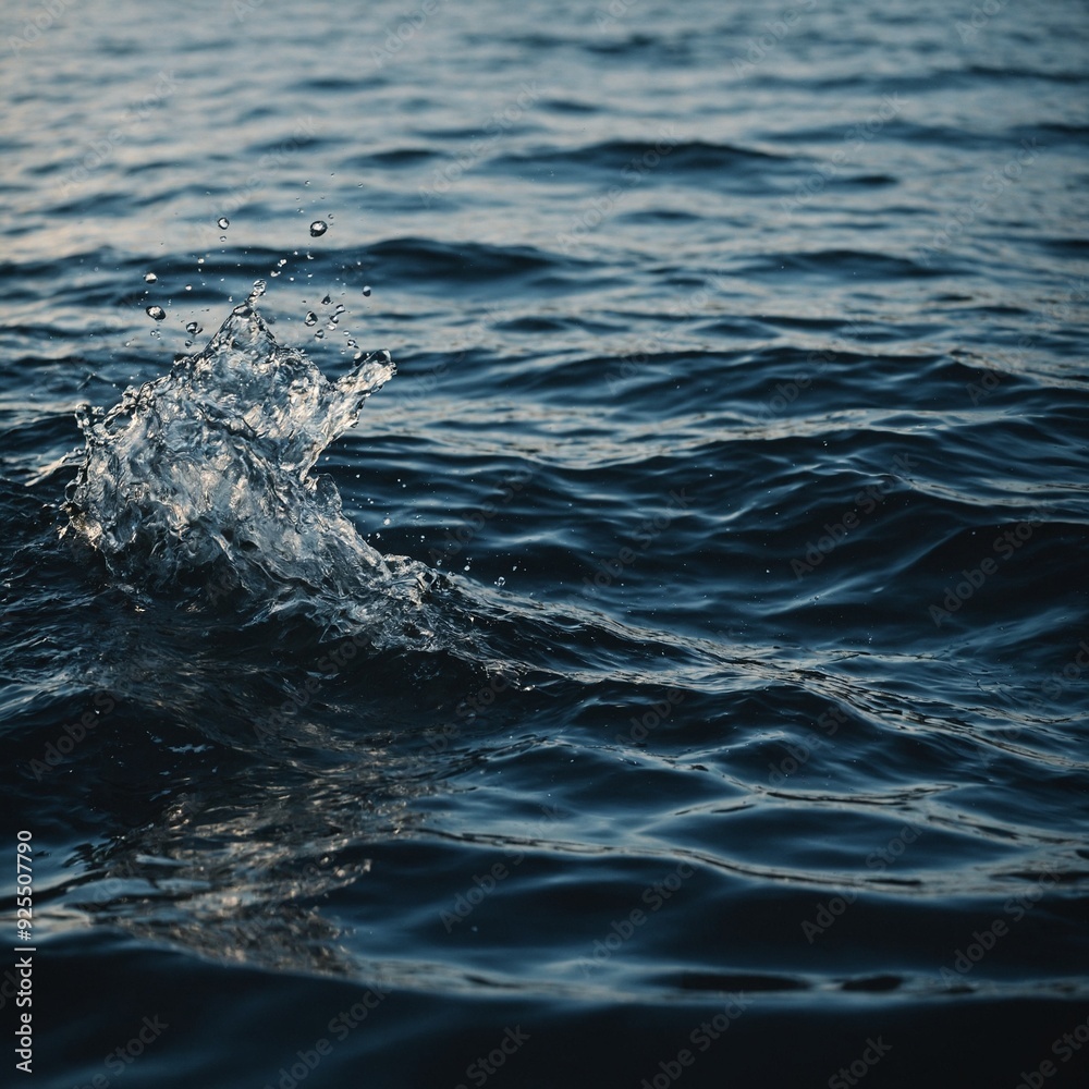 Obraz premium The natural patterns of water explored through detailed macro shots