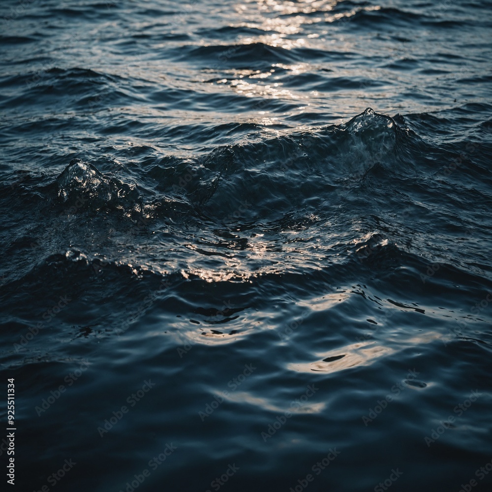 Fototapeta premium The peaceful flow of a gentle stream through a lush, sunlit forest glade