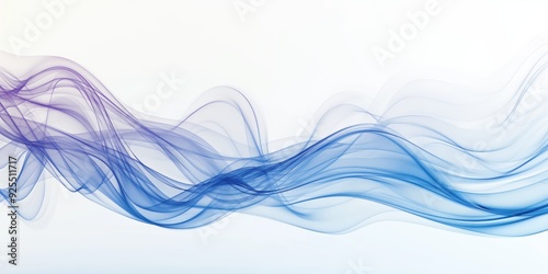 Translucent Blue Waves Abstract Design created by ai