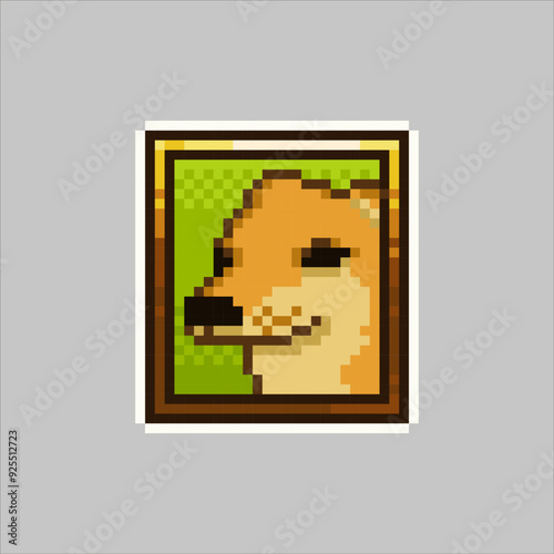 Cheems dog photo, pixel art meme