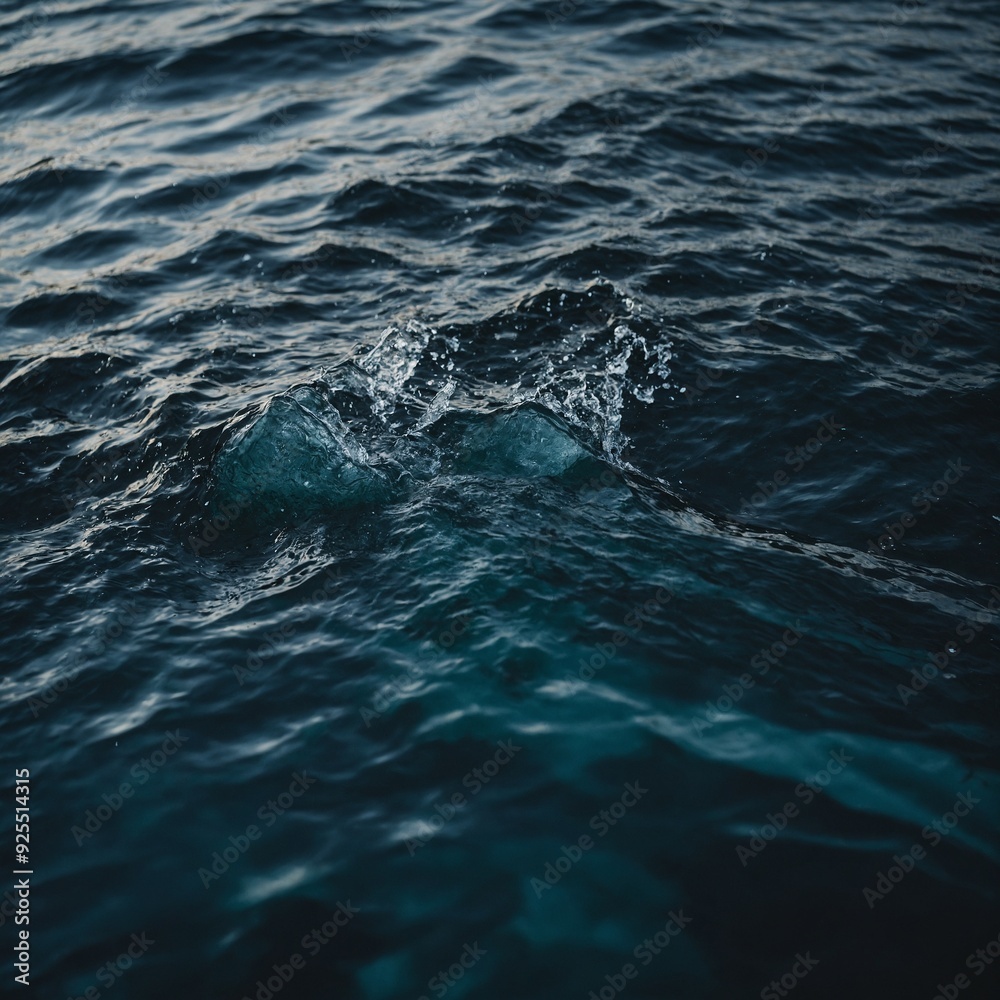 Naklejka premium The serene beauty of water’s surface displayed in exquisite macro shots