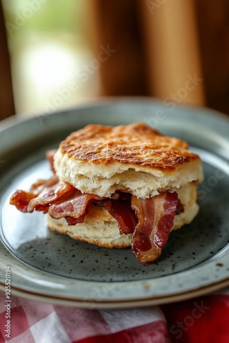 Bacon Biscuit Breakfast Sandwich