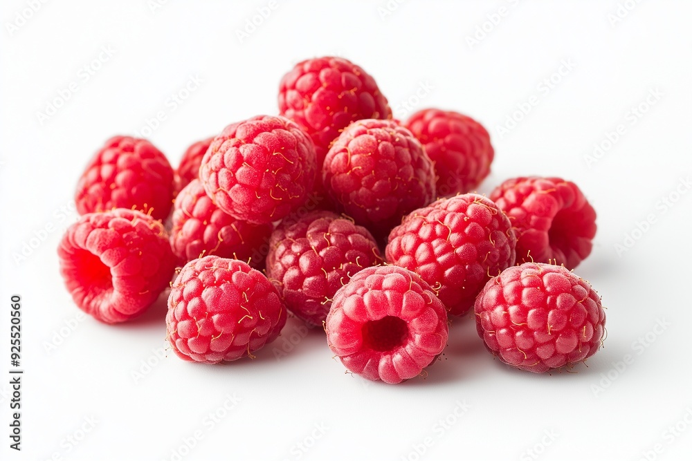 Fresh Raspberries on White Background
Fresh Raspberries on White Background