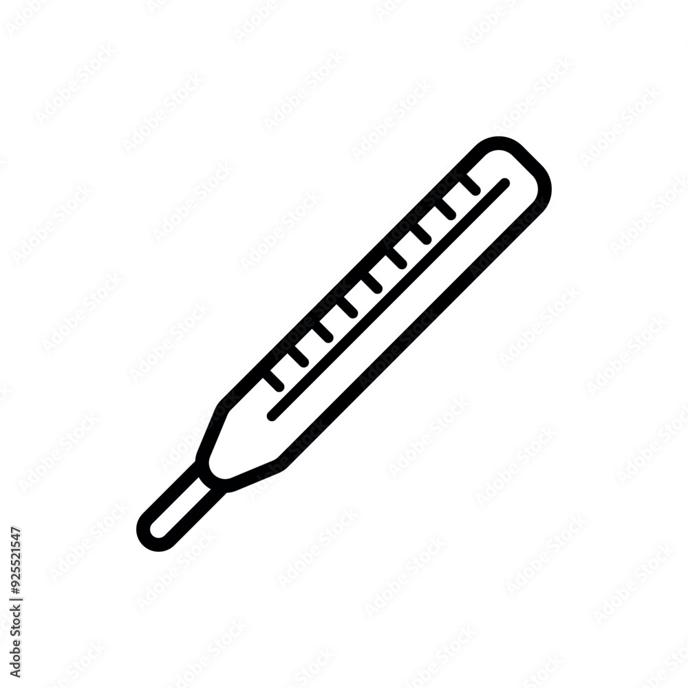 Termometer line icon vector design Termometer line icon vector design