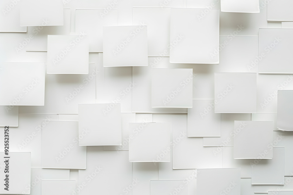 Abstract White Geometric Wall Abstract White Geometric Wall