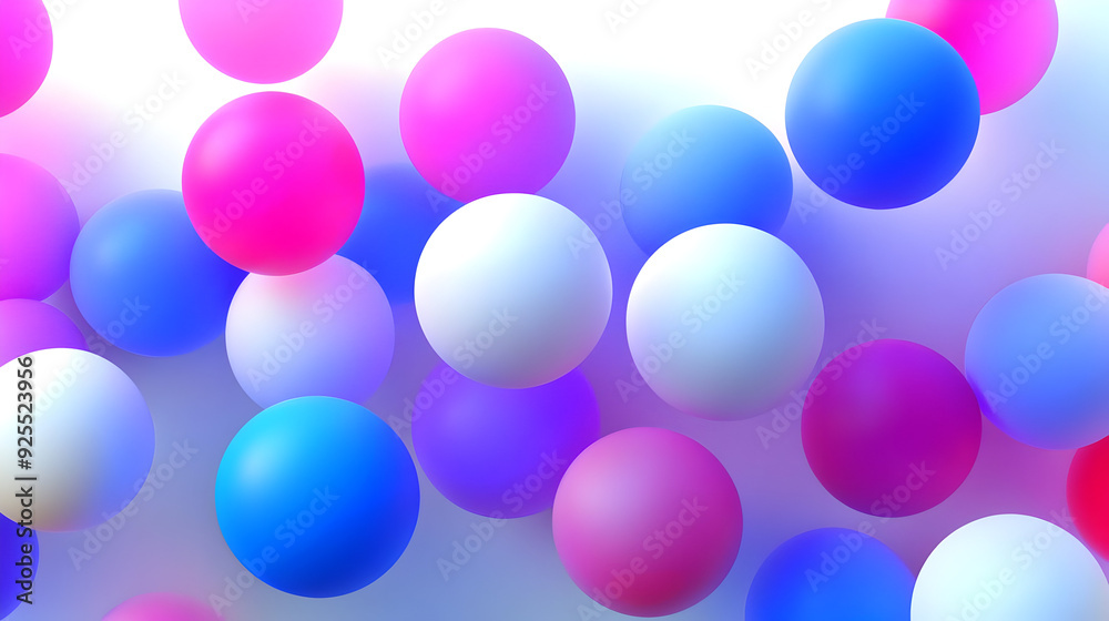 Colorful spheres scattered on a white background, creating a vibrant and abstract pattern. Colorful spheres scattered on a white background, creating a vibrant and abstract pattern.