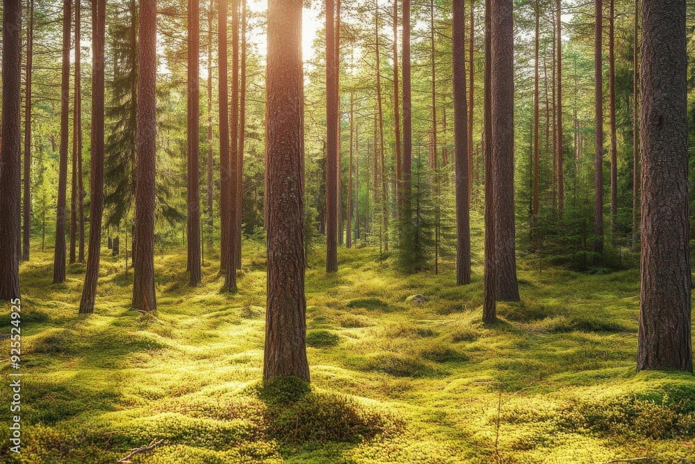 Obraz premium Sunlit Forest