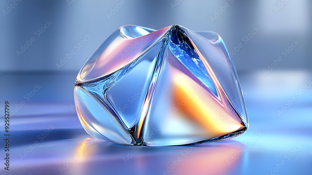 Iridescent Glass Gem.