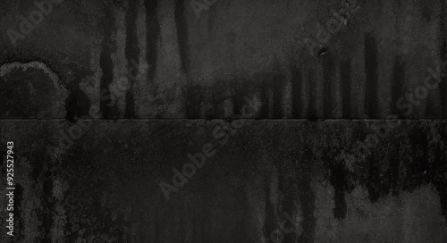 Fondo de hormigón con textura grunge negro oscuro. Panorama de fondo o textura de pizarra negra gris oscuro. Textura de hormigón negro vectorial. Fondo de pared de piedra.	