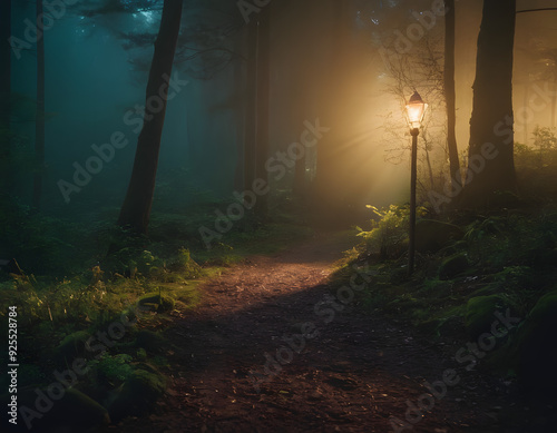 morning in the woods