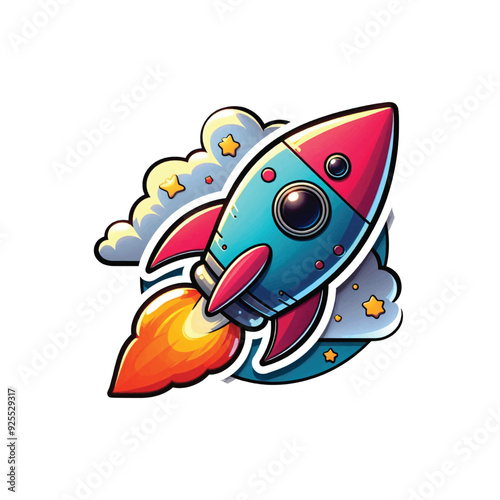 rocket cartoon photo