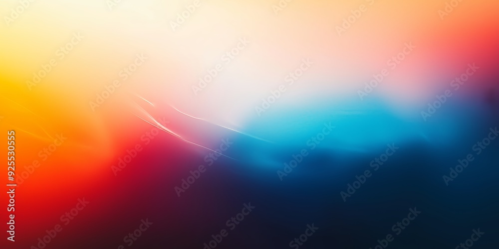 Obraz premium A vibrant gradient of blue, orange, and red adds depth and warmth to any design.