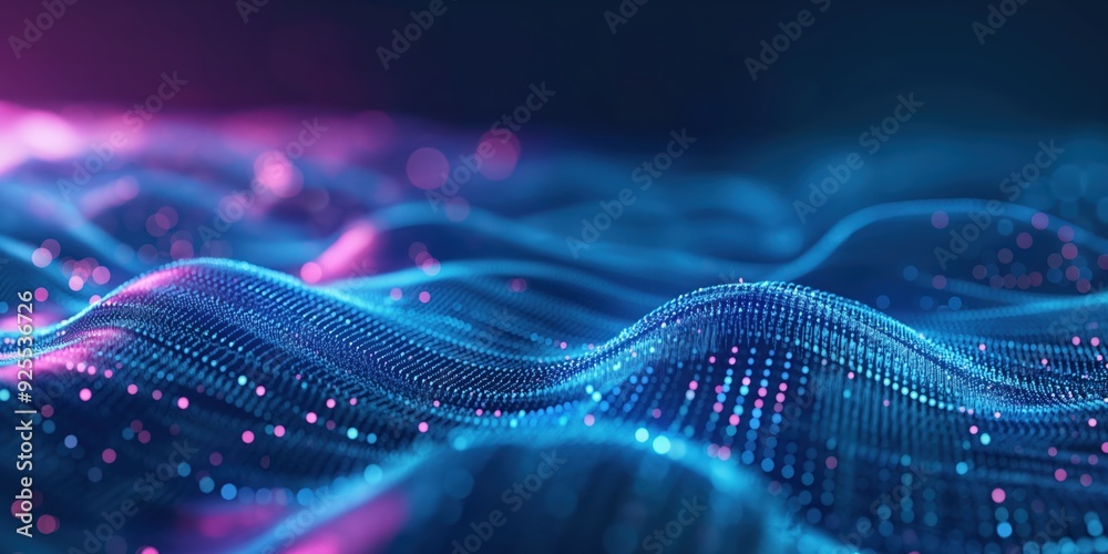 Vibrant Cosmic Energy Waves created by ai