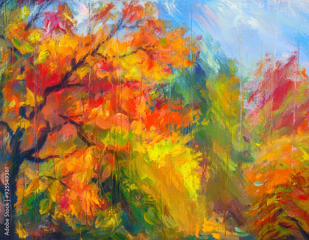Blurred Autumn Colors Frosted Window View of Distant Foliage in Soft Focus Blurred Autumn Colors Frosted Window View of Distant Foliage in Soft Focus