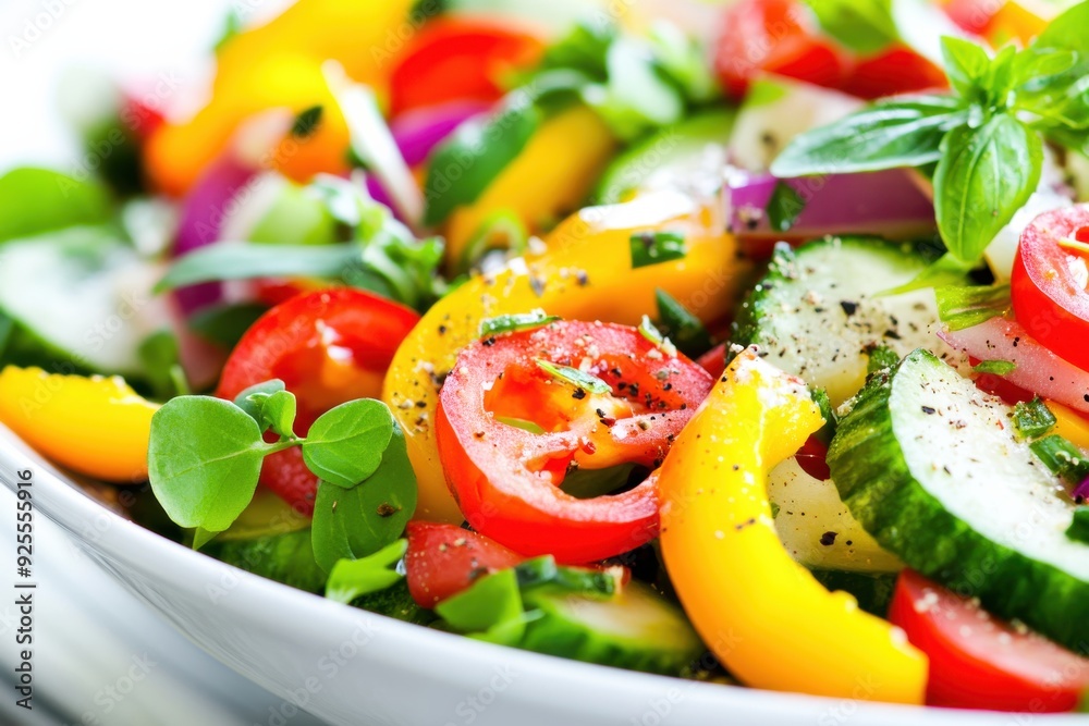A medley of crisp vegetables, bursting with color, invites a refreshing taste of summer at a joyful afternoon gathering A medley of crisp vegetables, bursting with color, invites a refreshing taste of summer at a joyful afternoon gathering