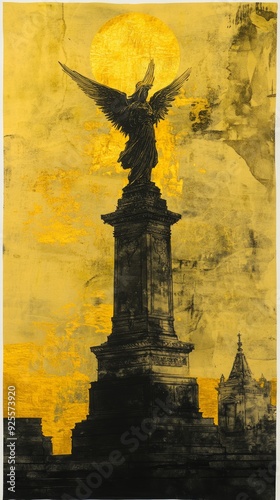 Angel Moroni Golden Guardian Mormonism LDS Church Religion Spiritual Symbol