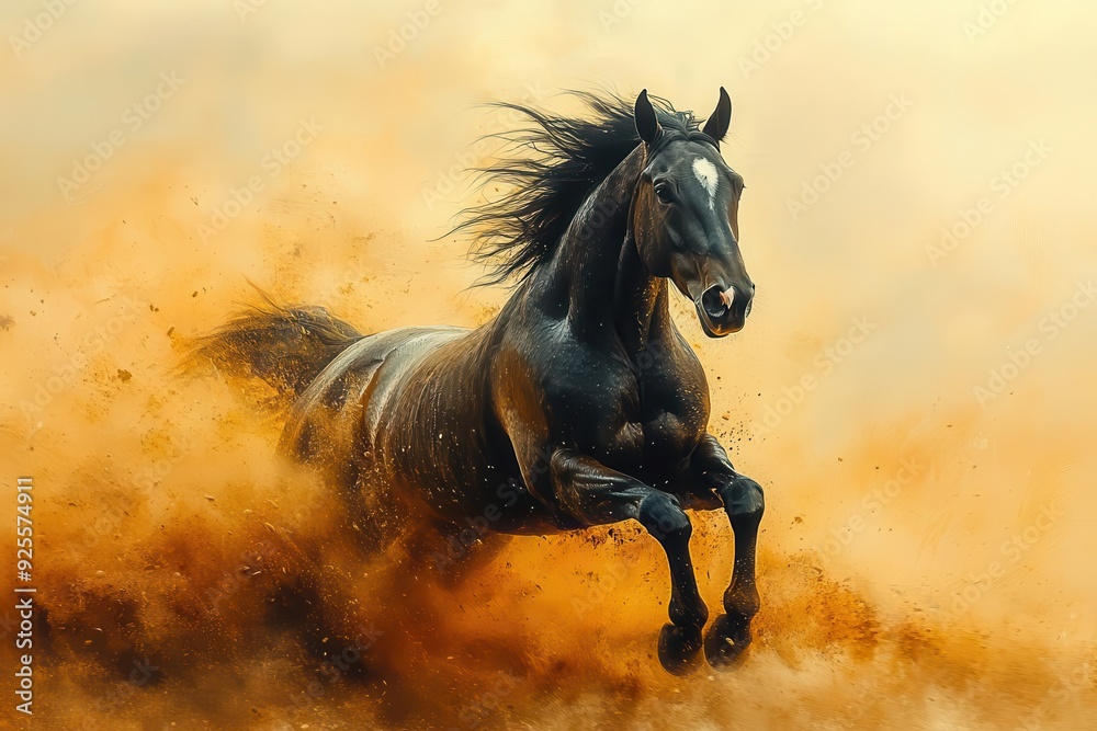 surreal composition of a galloping horse merging with a vibrant abstract equine painting fluid brushstrokes and dynamic motion blur create a mesmerizing fusion of reality and art surreal composition of a galloping horse merging with a vibrant abstract equine painting fluid brushstrokes and dynamic motion blur create a mesmerizing fusion of reality and art