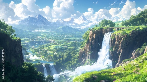 Breathtaking 3D Rendered Anime World Building with Incredible Environment and Futuristic Landscape