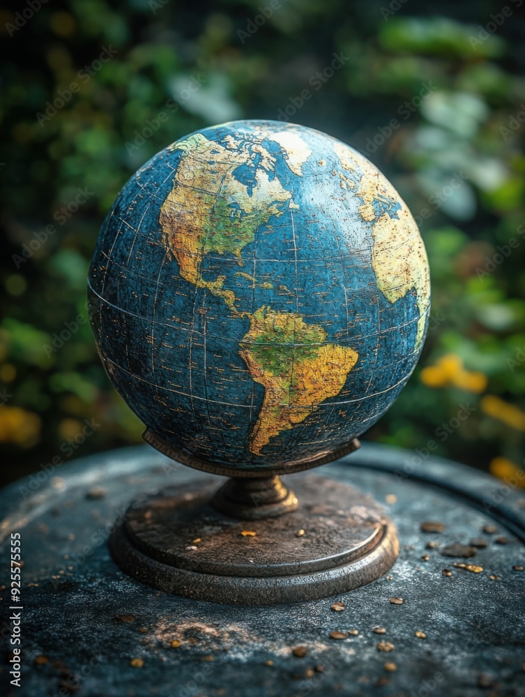 A world globe appearance similar to the appearance of a cancerous cell formed by the excess human population on the earth A world globe appearance similar to the appearance of a cancerous cell formed by the excess human population on the earth