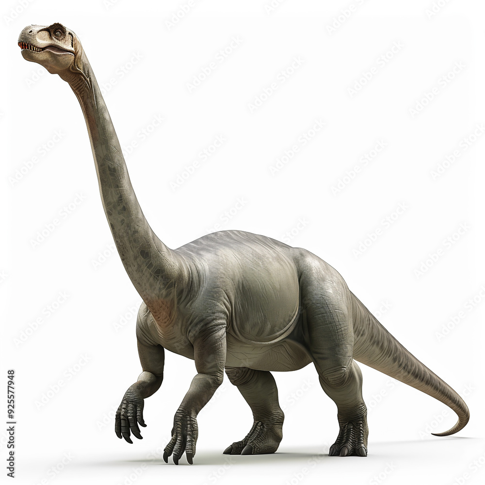 Fototapeta premium Lifelike Brachiosaurus Dinosaur Illustration