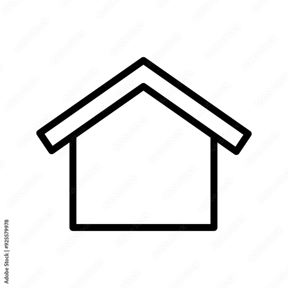 Home icon with line style