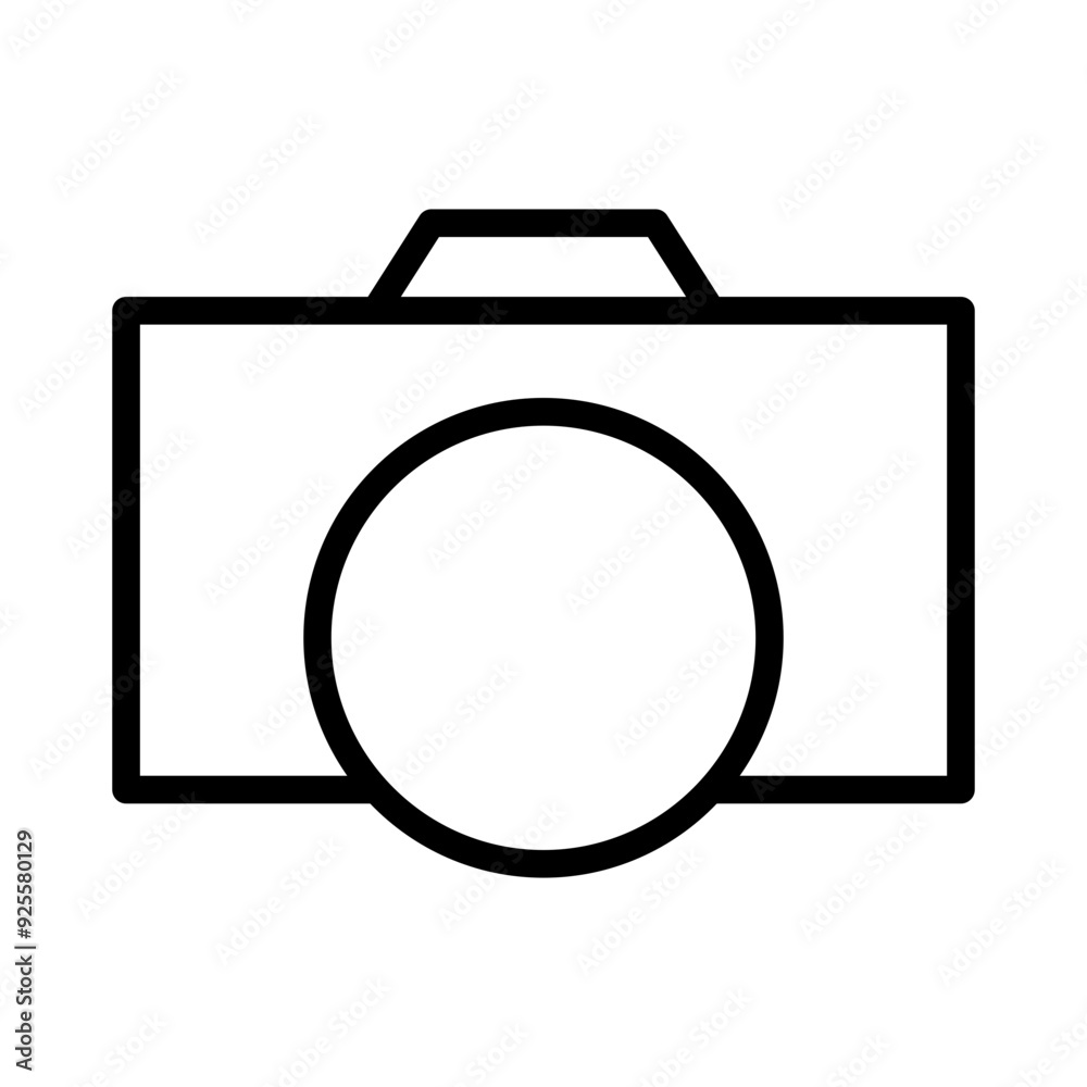 Camera icon with line style Camera icon with line style