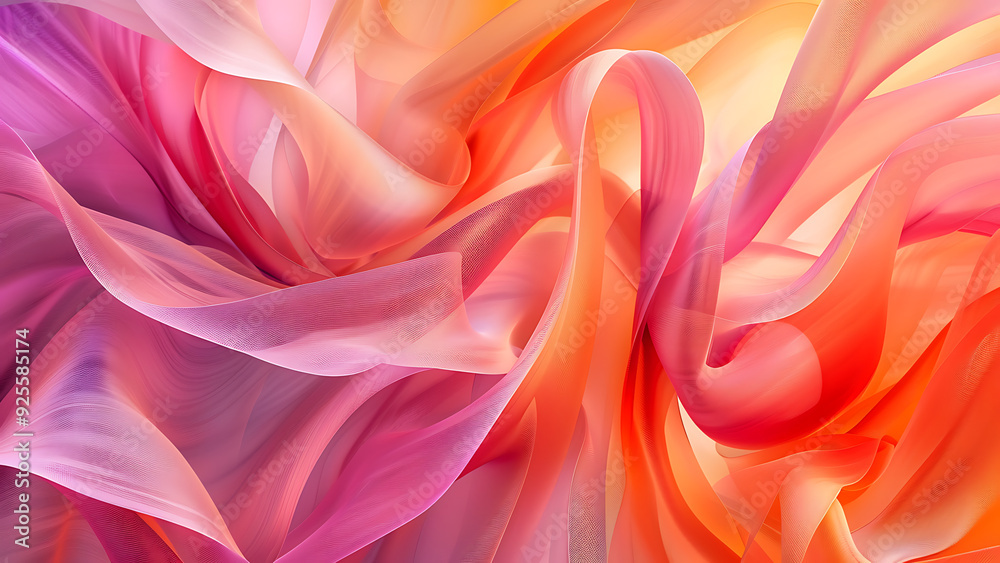 Soft Fluid Texture in Pastel Pink and Orange Soft Fluid Texture in Pastel Pink and Orange