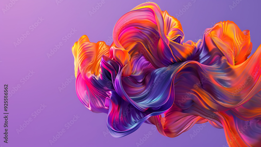 Colorful Abstract Fluid Fabric Flowing Texture Design Colorful Abstract Fluid Fabric Flowing Texture Design